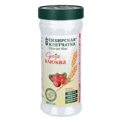 Клетчатка Сибирская Клетчатка суперклюква 280 г в Магнолия