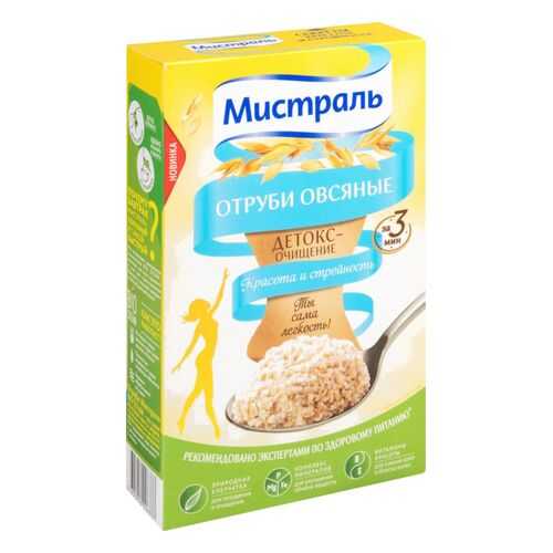 Отруби Мистраль детокс-очищение овсяные 400 г в Магнолия