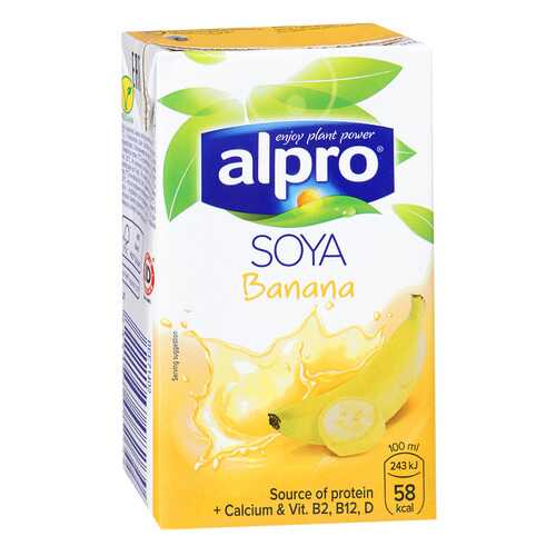 Напиток соево-банановый Alpro обогащенный кальцием и витаминами 0.25 л в Магнолия