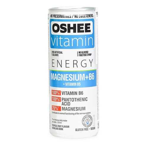 Напиток газированный фруктовый Oshee Magnesium+В6 0.25мл ж/б Польша в Магнолия
