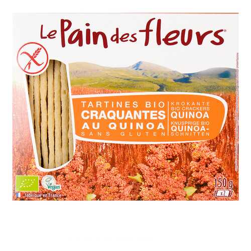 Хлебцы диетические из киноа Pain des fleurs 150 г в Магнолия