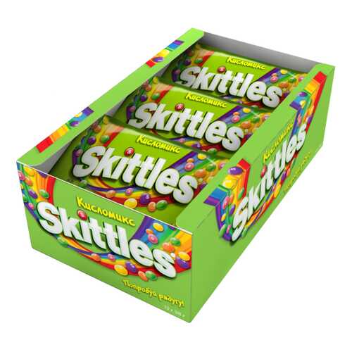 Драже Skittles кисломикс 38 г 12 штук в Магнолия
