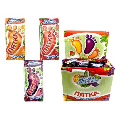 Карамель на палочке Пятка 48 шт в Магнолия