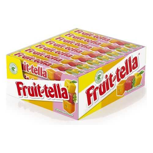 Конфеты Fruit-tella жевательные ассорти 21*41 г в Магнолия