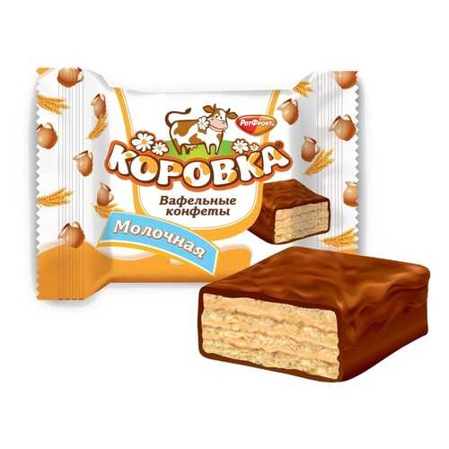 Конфеты Рот Фронт коровка вафельная коробка 2 кг в Магнолия