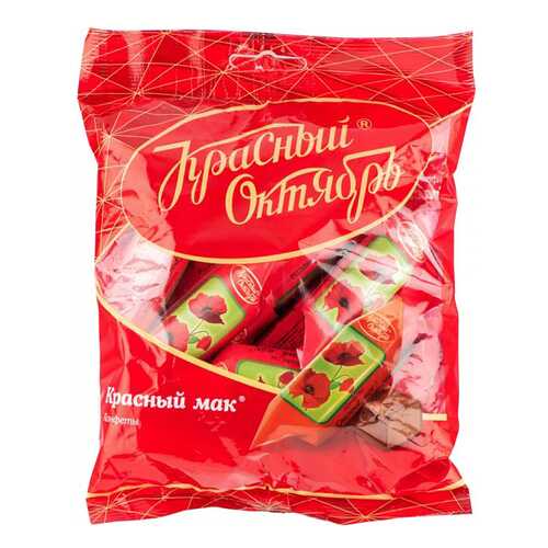 Конфеты шоколадные Красный Октябрь красный мак 250 г в Магнолия