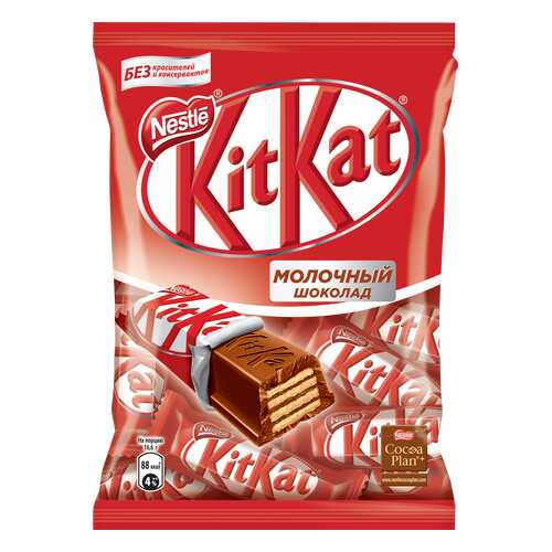 Молочный шоколад Kit Kat с хрустящей вафлей 169 г в Магнолия