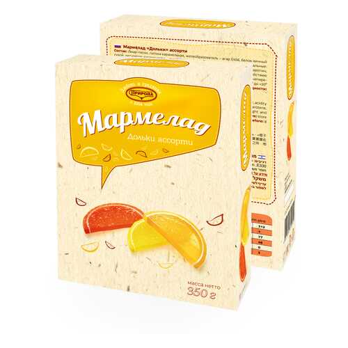 Мармелад дольки ассорти 350г в Магнолия