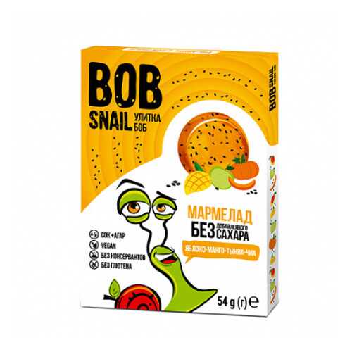 Мармелад фруктово-овощной Яблоко, манго, тыква, чиа Bob Snail 54 г в Магнолия