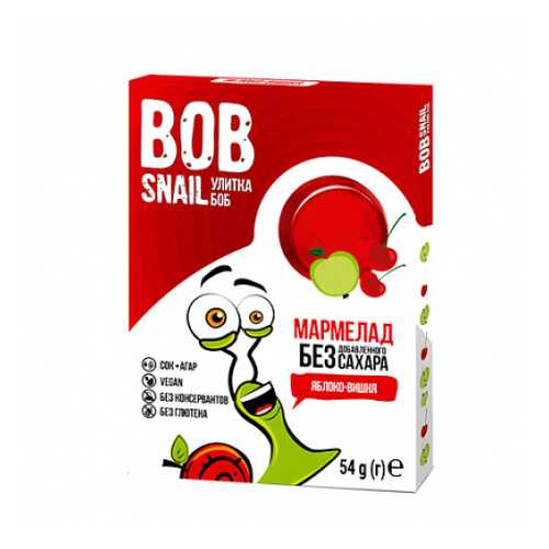 Мармелад фруктово-ягодный Яблоко-вишня Bob Snail 54 г в Магнолия