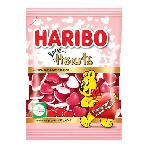 Жевательный мармелад Haribo сердечки 100 г в Магнолия