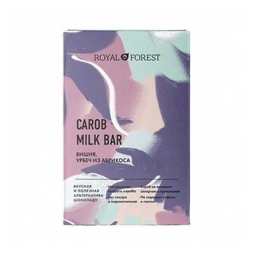 Шоколад Carob Milk Bar Вишня, урбеч абрикосовый Royal Forest 50 г в Магнолия
