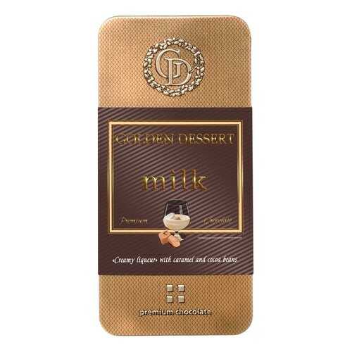 Шоколад Golden Dessert Milk молочный Ликёр Сливочный с карамелью и какао-бобами 100 г в Магнолия
