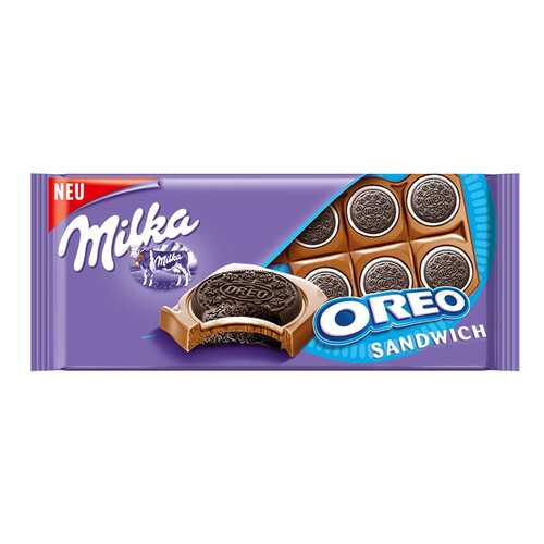 Шоколад Milka oreo sandwich 92 г в Магнолия
