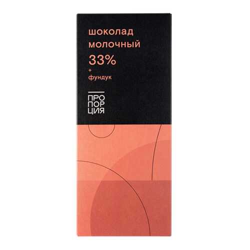 Шоколад молочный с фундуком Пропорция 75 г в Магнолия