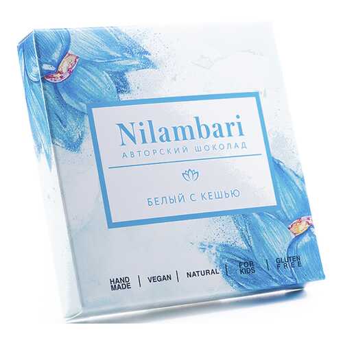 Шоколад Nilambari белый с кешью 65 г в Магнолия