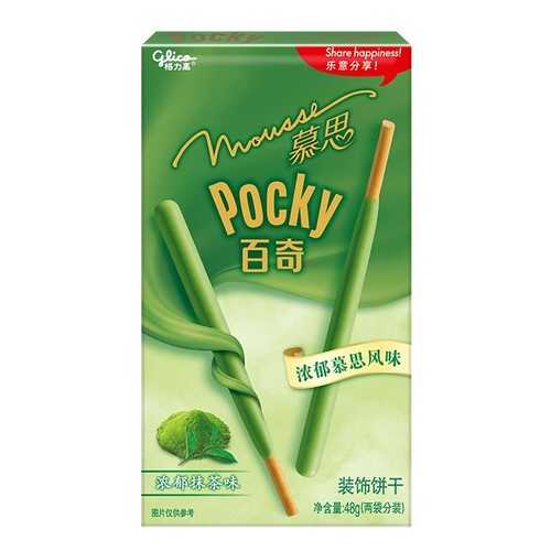 Палочки Glico Pocky со вкусом мусса из зеленого чая Матча 48 г в Магнолия