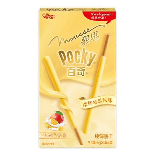 Палочки Glico Pocky со вкусом сливочное манго 48 г в Магнолия