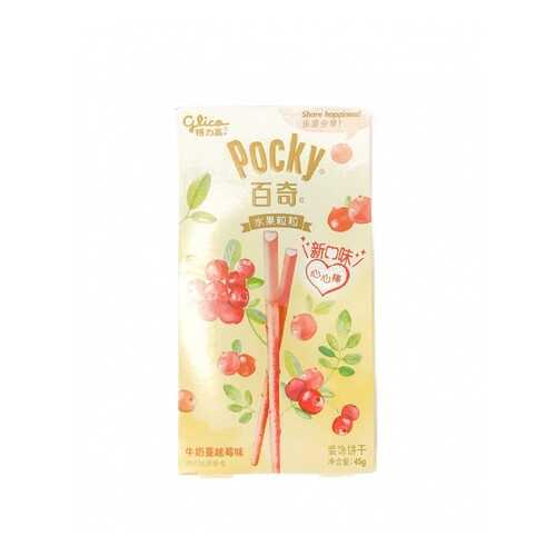 Палочки Pocky Glico со вкусом клюквы с глазурью 55 г в Магнолия
