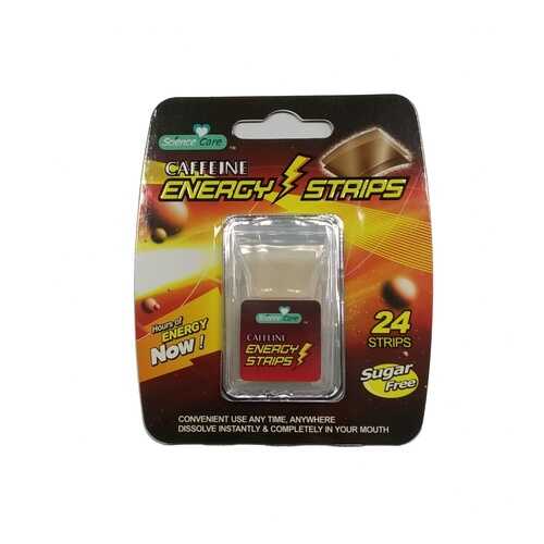 Полоски освежающие дыхание Energy Caffeine 24 пастилки в Магнолия