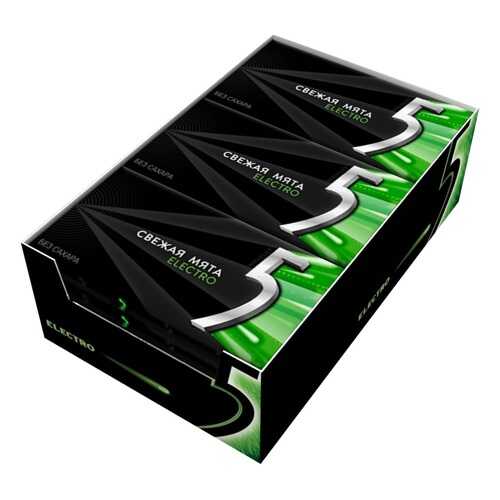 Жевательная резинка Wrigley's 5 electro свежая мята 18 шт по 15.6 г в Магнолия