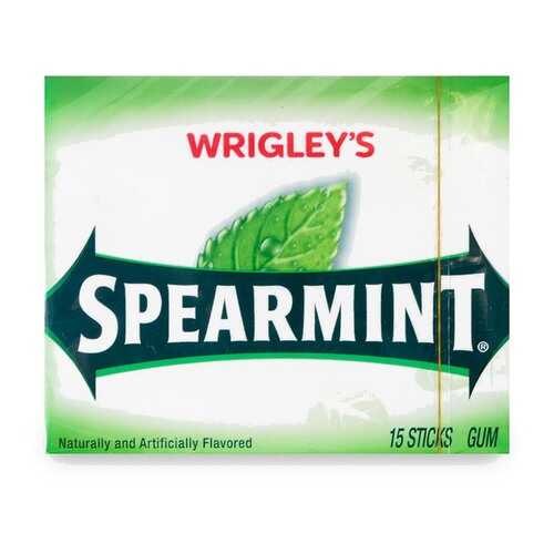 Жевательная резинка Wrigley's Spearmint 15 пластинок США в Магнолия