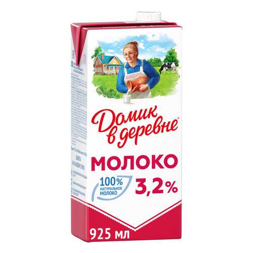 Молоко Домик в деревне ультрапастеризованное 3.2% 925 г в Магнолия