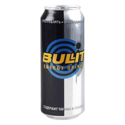 Напиток энергетический Bullit газированный жестяная банка 0.5 л в Магнолия