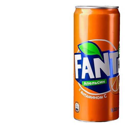 Напиток газированный Fanta апельсин жестяная банка 0.33 л в Магнолия