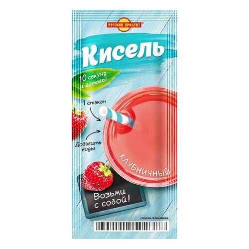 Кисель момент Здоровый образ жизни клубничный 25г/25 уп в коробке в Магнолия
