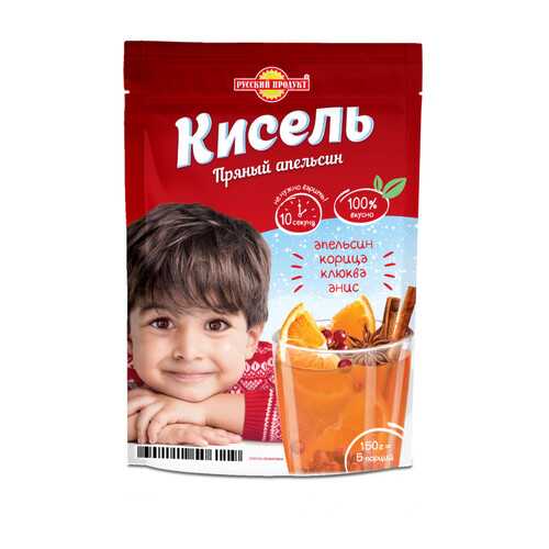 Кисель моментального приготовления Русский продукт пряный апельсин 150 г в Магнолия