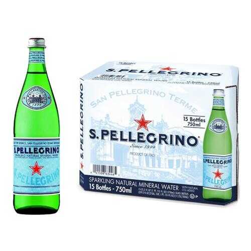 Минеральная вода газ S.Pellegrino 0.75 л стекло по 15 шт в Магнолия