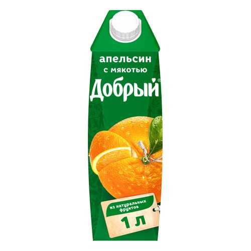 Нектар апельсин Добрый с мякотью 1 л в Магнолия