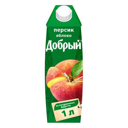 Нектар Добрый персик-яблоко 1 л в Магнолия