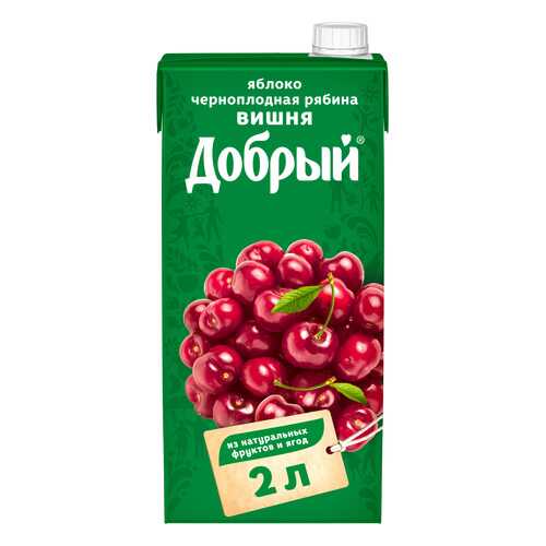 Нектар Добрый яблоко-вишня-черноплодная рябина 2 л в Магнолия