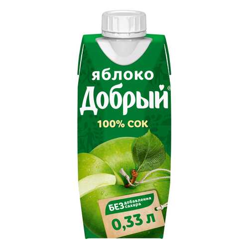 Сок Добрый яблочный 100% 0.33 л в Магнолия
